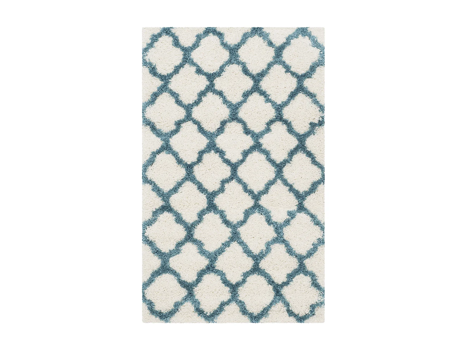 Tapis Neutre/Bleu 91 X 152 cm - Ruth