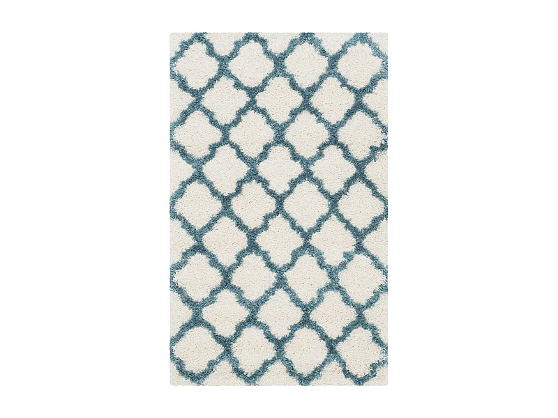 Tapis Neutre/Bleu 91 X 152 cm - Ruth