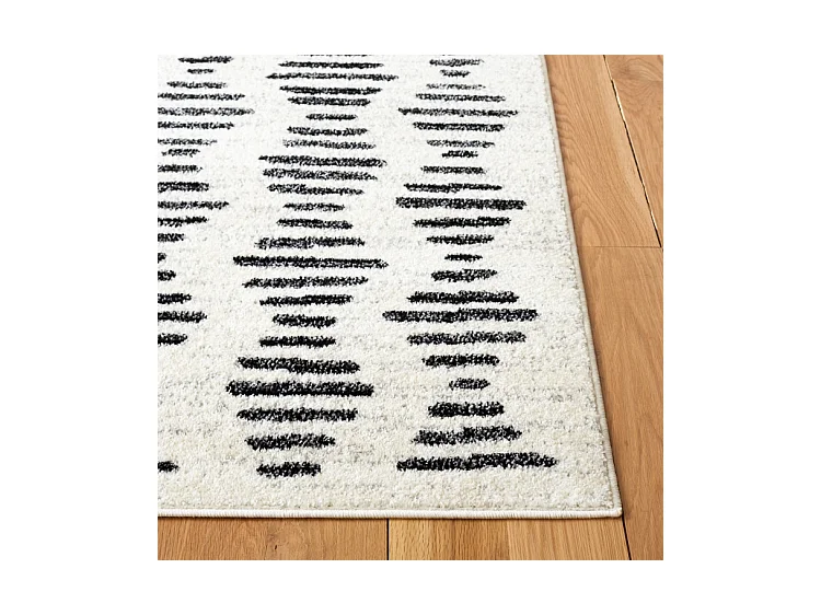 Tapis Ivoire/Noir 61 X 152 cm - Nafuna