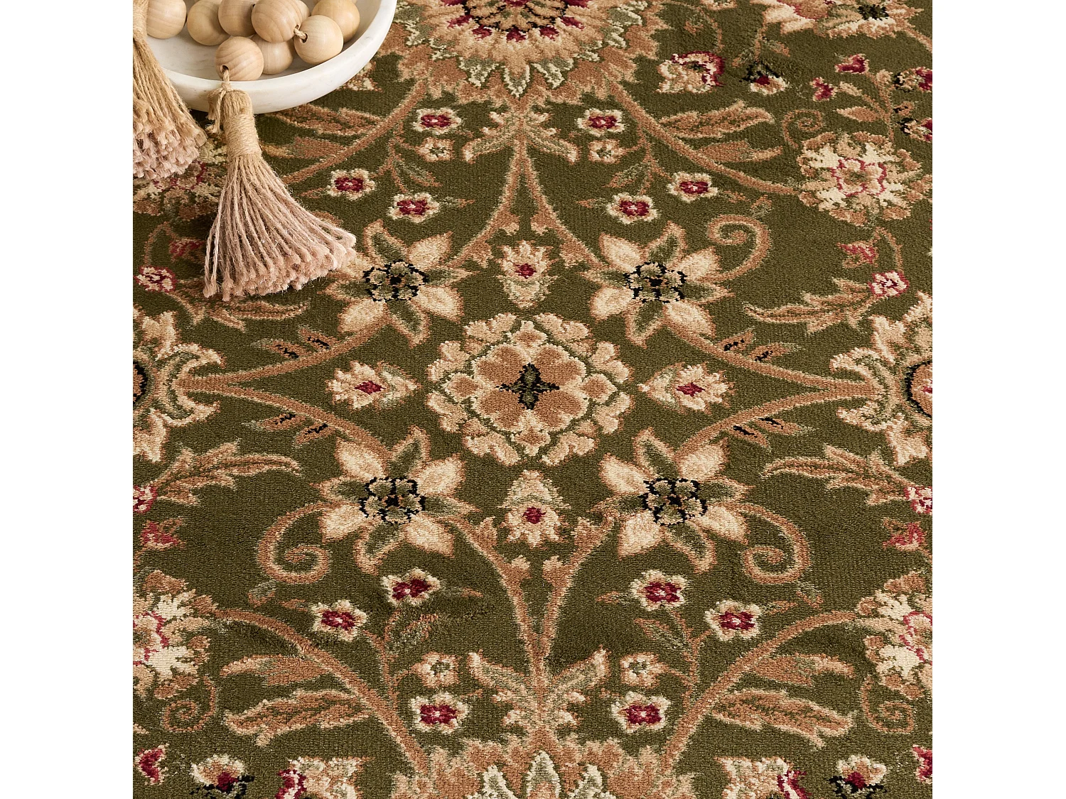 Tapis Sage/Ivoire 122 X 122 cm - Priscilla