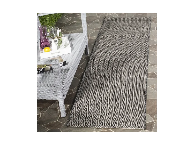 Tapis Noir/Beige 69 X 201 cm - Serenna