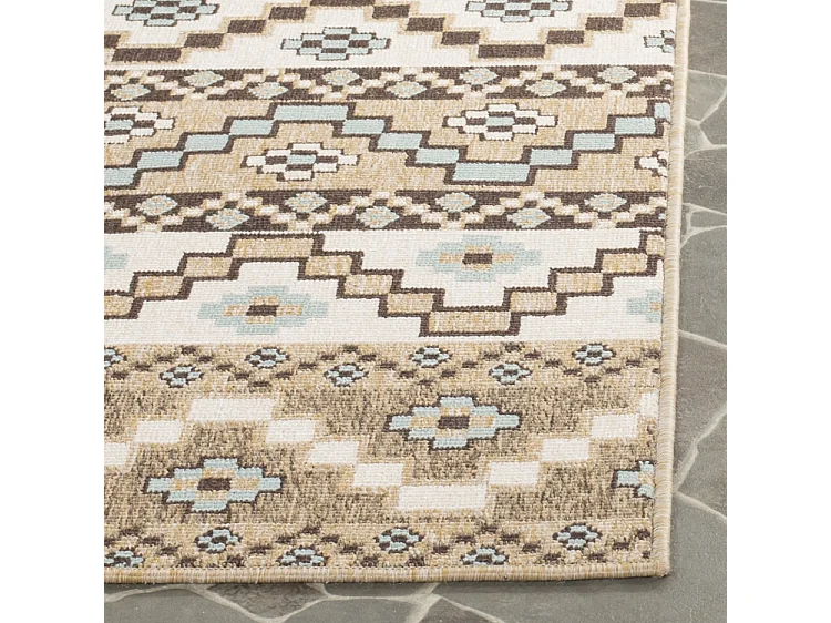 Tapis Neutre/Marron 122 X 170 cm - Una