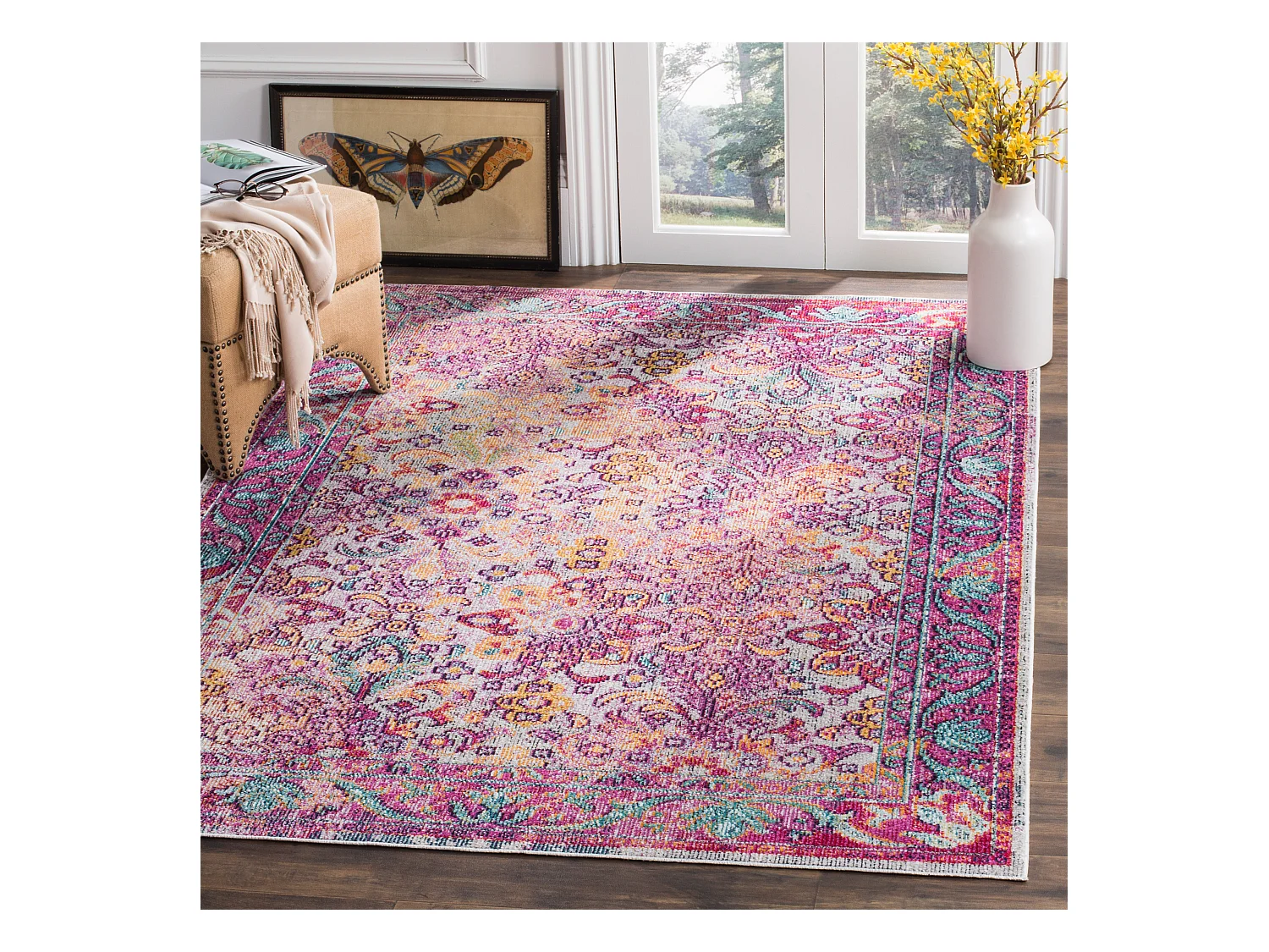Tapis Bleu/Rose 152 X 244 cm - Duffy