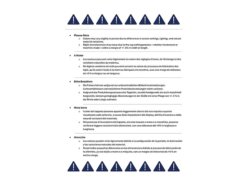 Tapis Bleu Marine 183 X 183 cm - Estelle