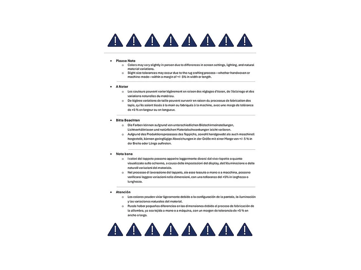 Tapis Bleu Marine 183 X 183 cm - Estelle