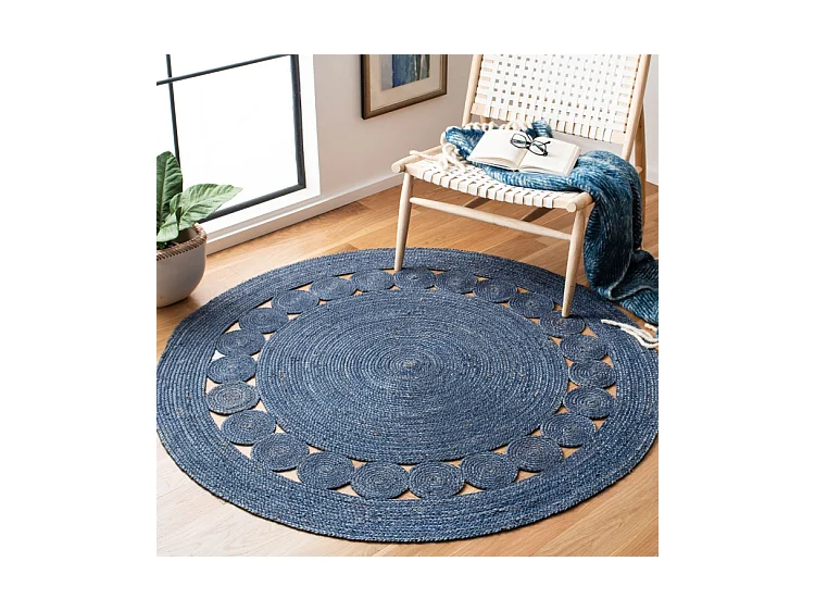 Tapis Bleu Marine 183 X 183 cm - Estelle