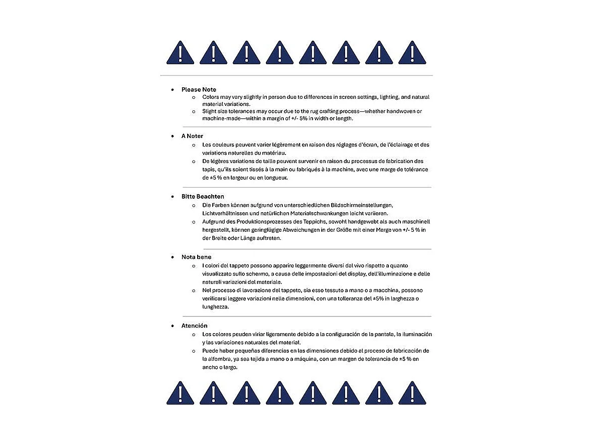 Tapis Bleu Marine 183 X 183 cm - Estelle