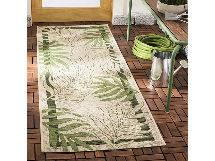 Tapis Vert/Beige 69 X 201 cm - Zofia