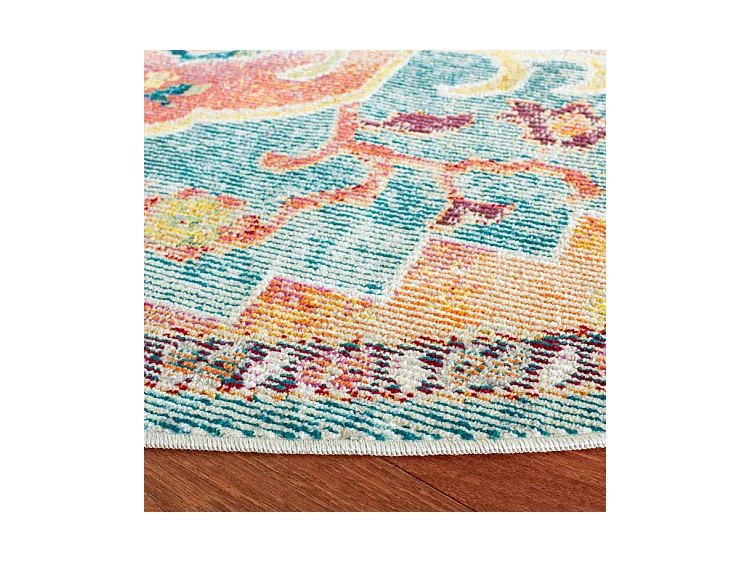 Tapis Bleu/Orange 213 X 213 cm - Desi
