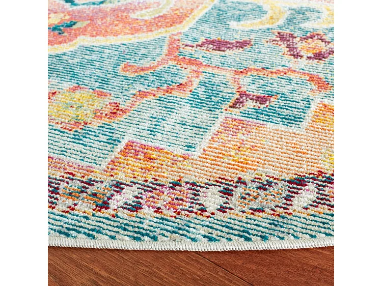 Tapis Bleu/Orange 213 X 213 cm - Desi