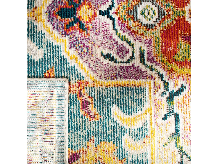 Tapis Bleu/Orange 213 X 213 cm - Desi