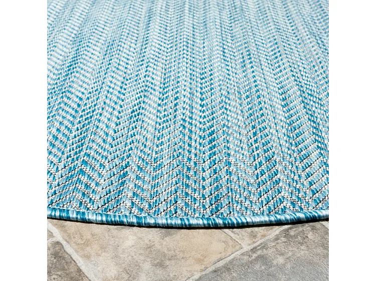 Tapis Bleu Gris 201 X 201 cm - Solstice