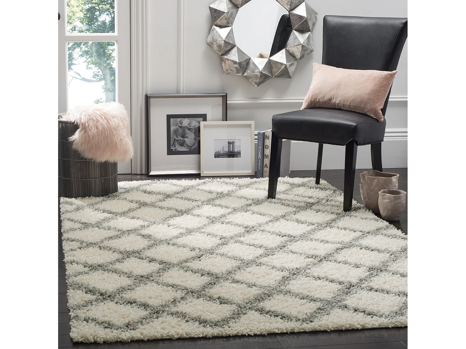 Tapis Neutre/Gris 122 X 183 cm - Natalia