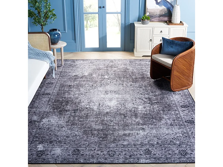 Tapis Noir/Gris 244 X 305 cm - Veda