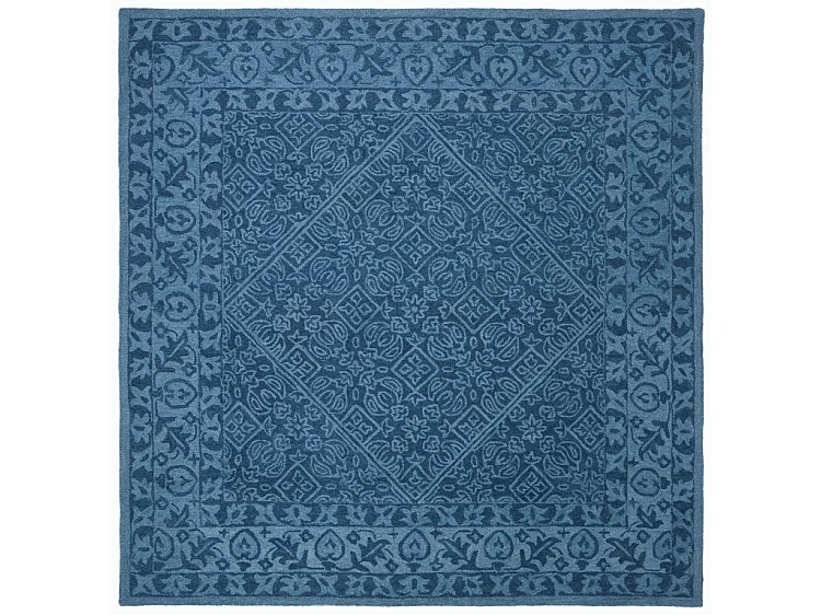 Tapis Bleu Marine 152 X 152 cm - Saphira