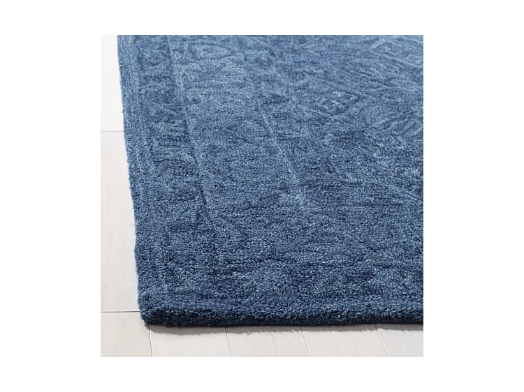 Tapis Bleu Marine 152 X 152 cm - Saphira
