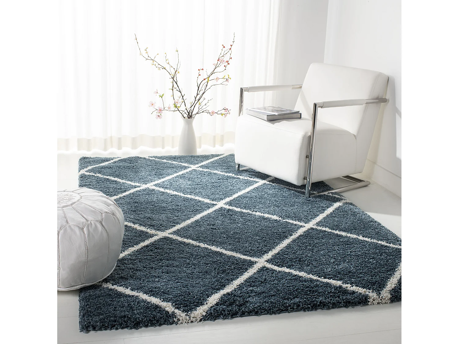 Tapis Bleu/Neutre 155 X 229 cm - Myla