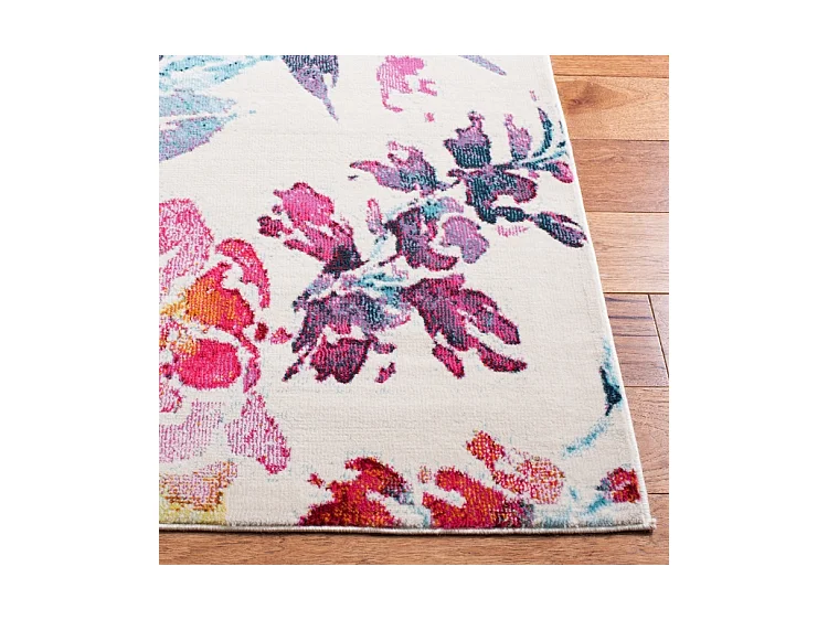 Tapis Neutre/Rose 122 X 183 cm - Emersyn