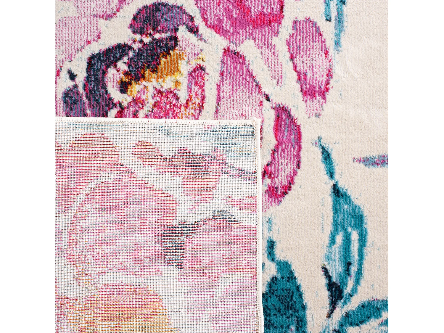Tapis Neutre/Rose 122 X 183 cm - Emersyn