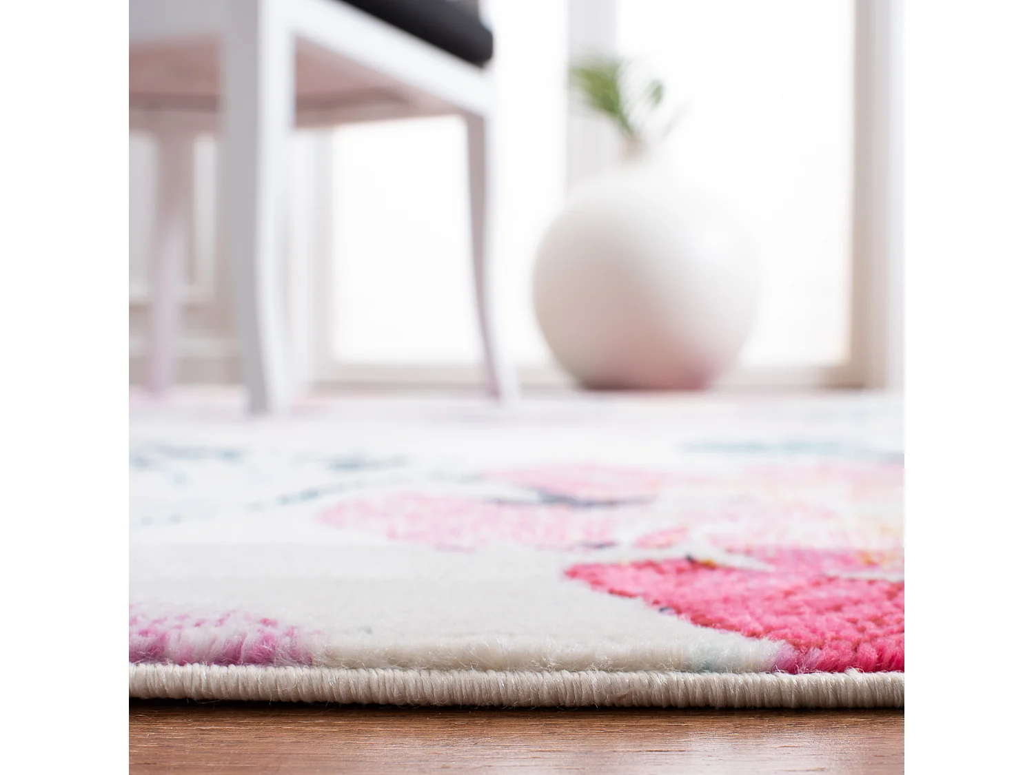 Tapis Neutre/Rose 122 X 183 cm - Emersyn