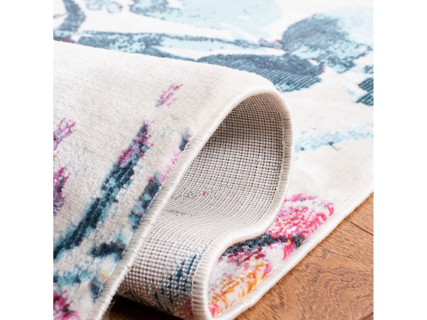 Tapis Neutre/Rose 122 X 183 cm - Emersyn