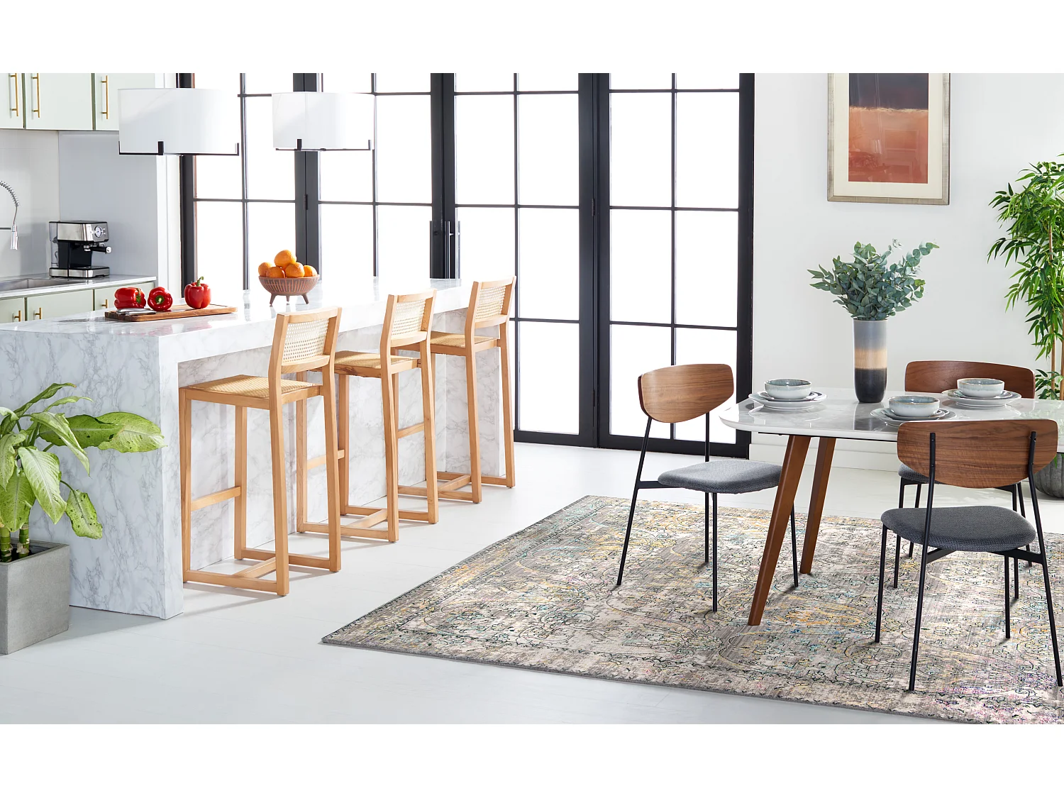 Tapis Gris/Multicolore 235 x 305 cm - Grace