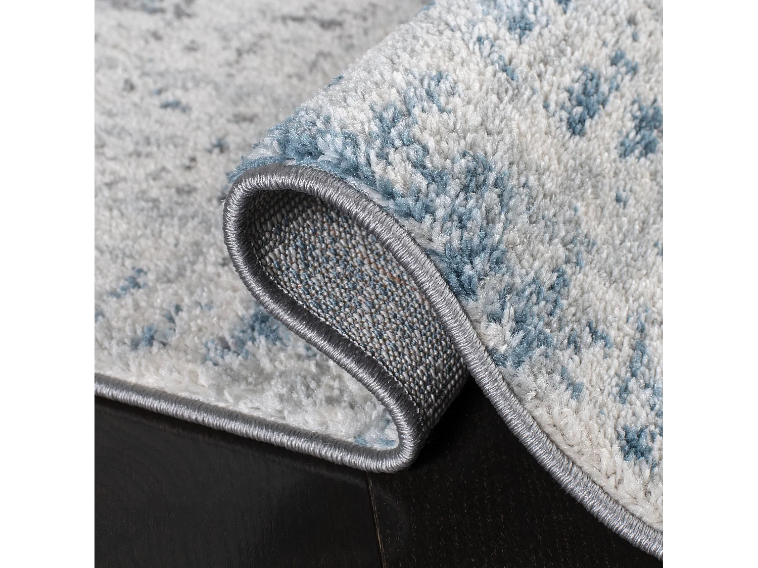 Tapis Neutre/Bleu 122 X 183 cm - Lia