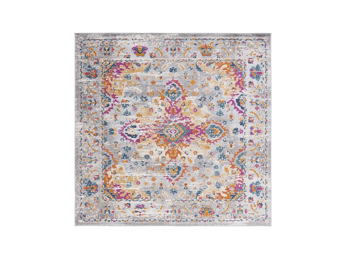 Tapis Gris/Fuchsia 201 X 201 cm - Shannon