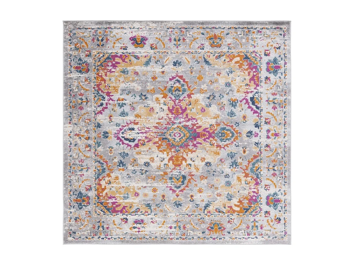 Tapis Gris/Fuchsia 201 X 201 cm - Shannon