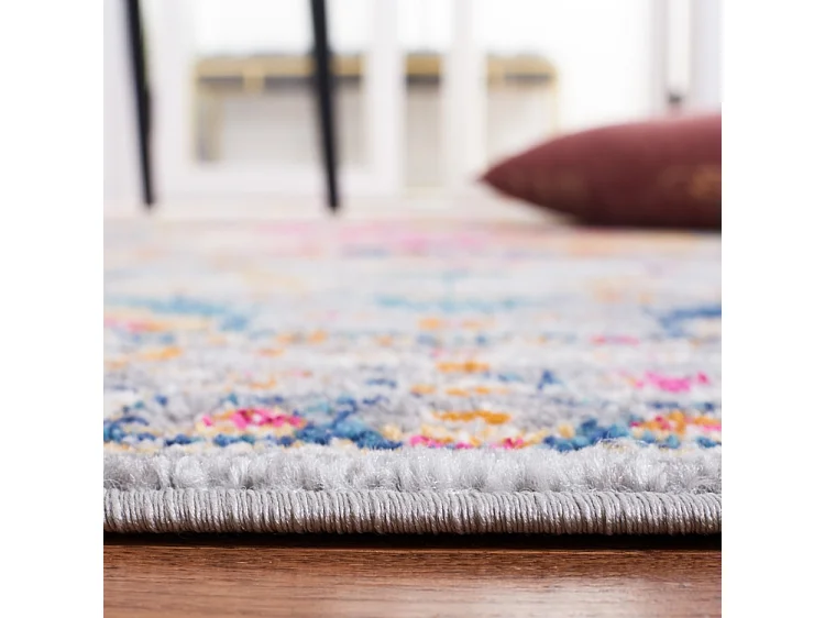 Tapis Gris/Fuchsia 201 X 201 cm - Shannon