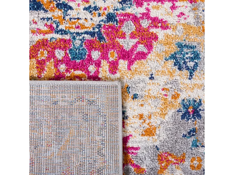 Tapis Gris/Fuchsia 201 X 201 cm - Shannon