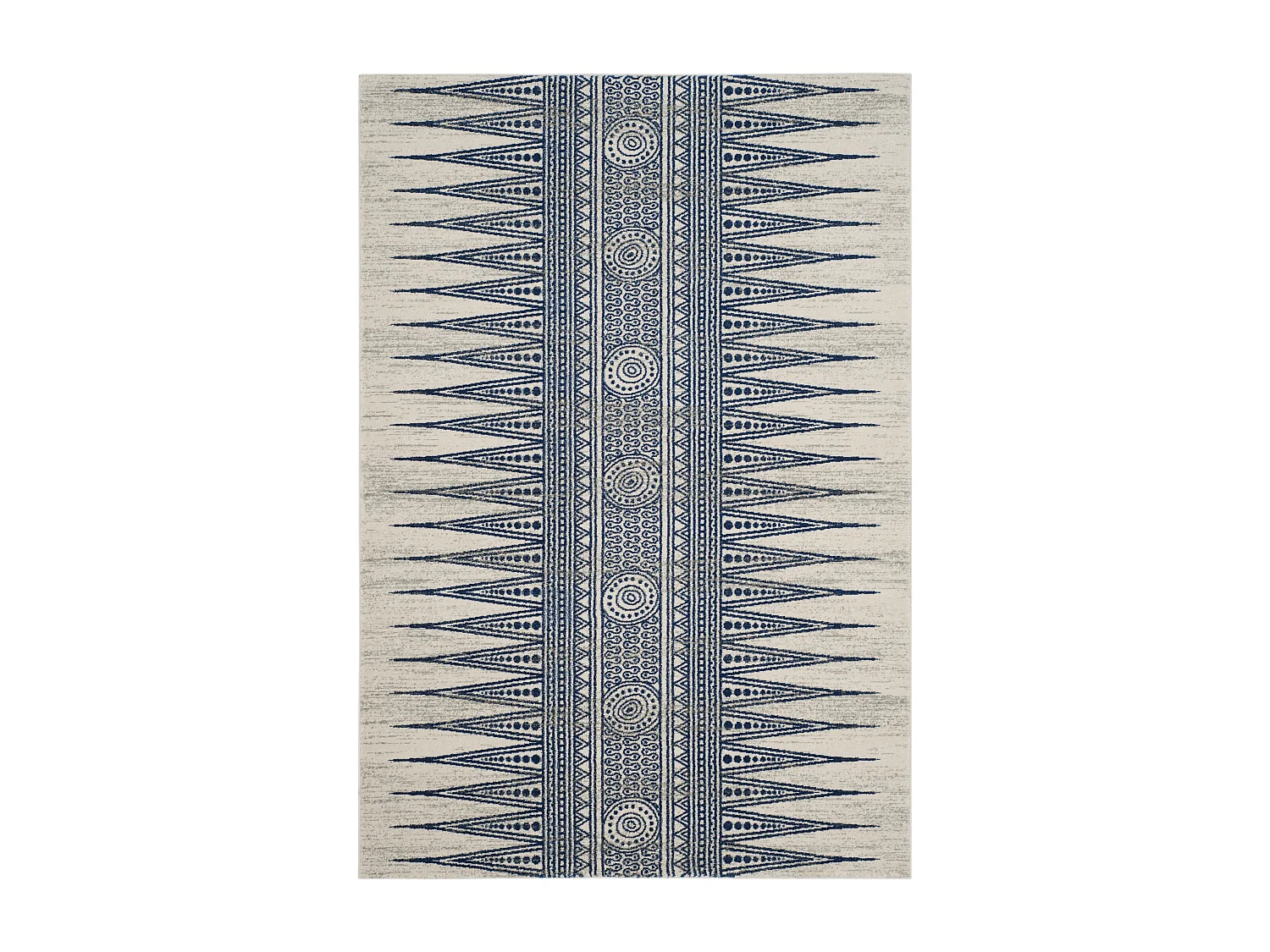Tapis Neutre/Bleu 155 X 229 cm - Gianna