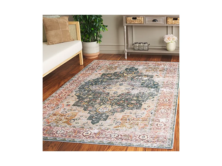 Tapis Vert/Marron 244 X 305 cm - Anouk