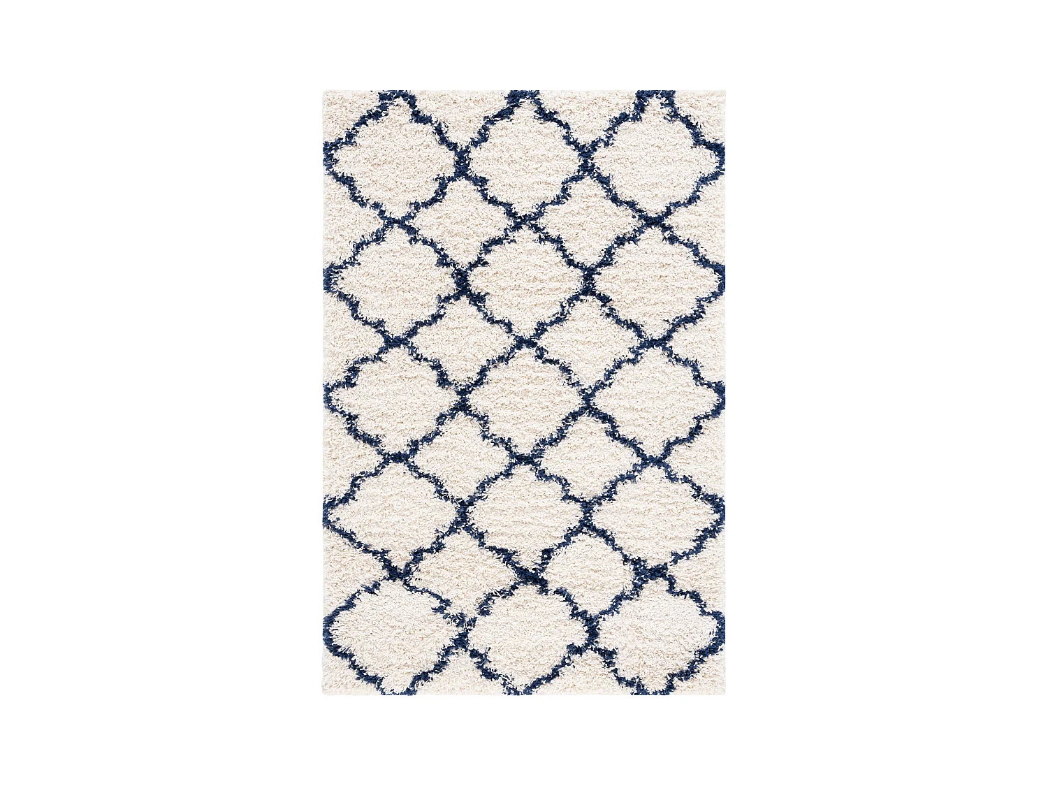 Tapis Neutre/Bleu Marine 122 X 183 cm - Coco