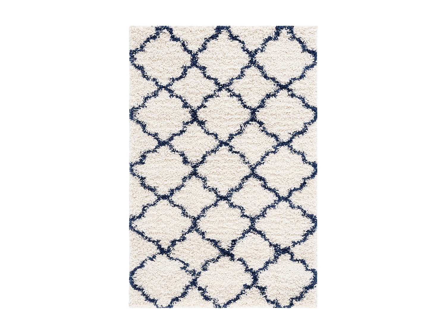 Tapis Neutre/Bleu Marine 122 X 183 cm - Coco