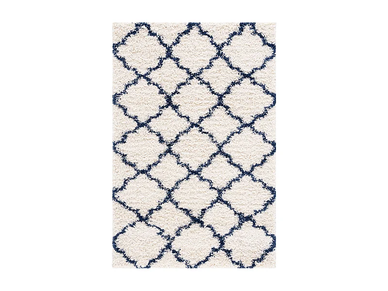 Tapis Neutre/Bleu Marine 122 X 183 cm - Coco