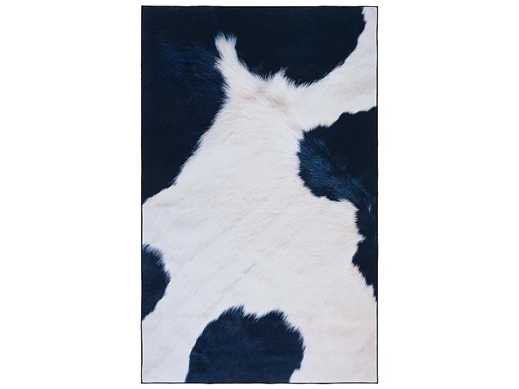 Tapis Ivoire/Bleu Foncé 91 X 152 cm - Elspeth