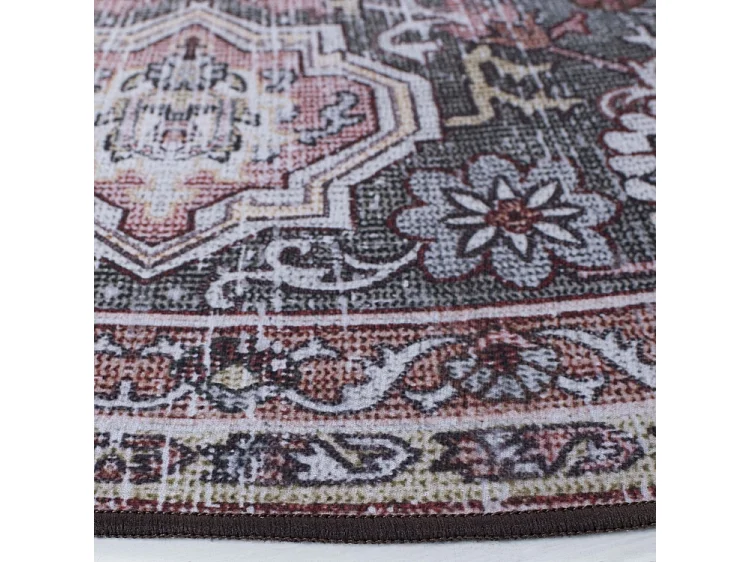 Tapis Rose/Beige 183 X 183 cm - Dahliana