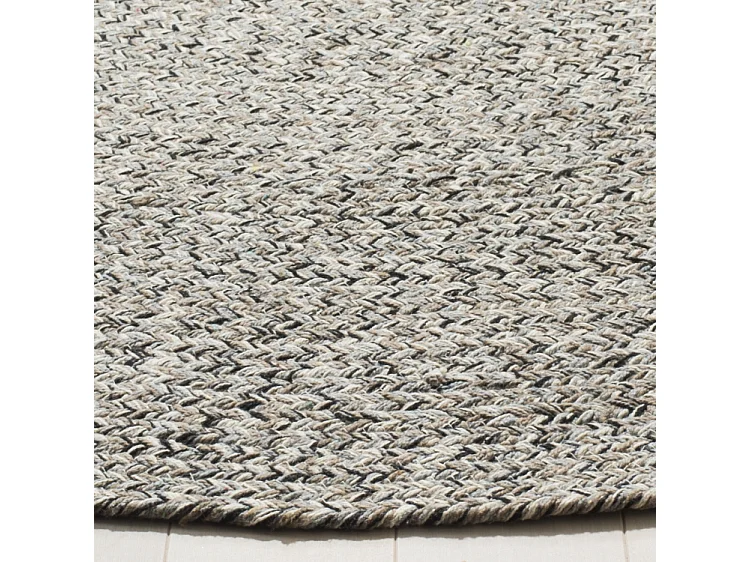 Tapis Ivoire/Gris Acier 91 X 91 cm - Hesper
