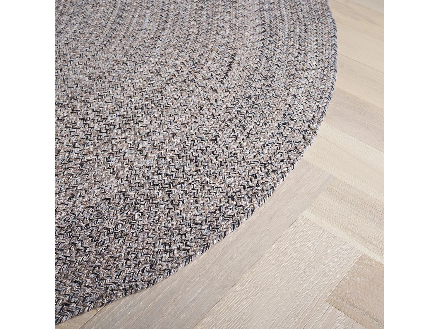 Tapis Ivoire/Gris Acier 91 X 91 cm - Hesper