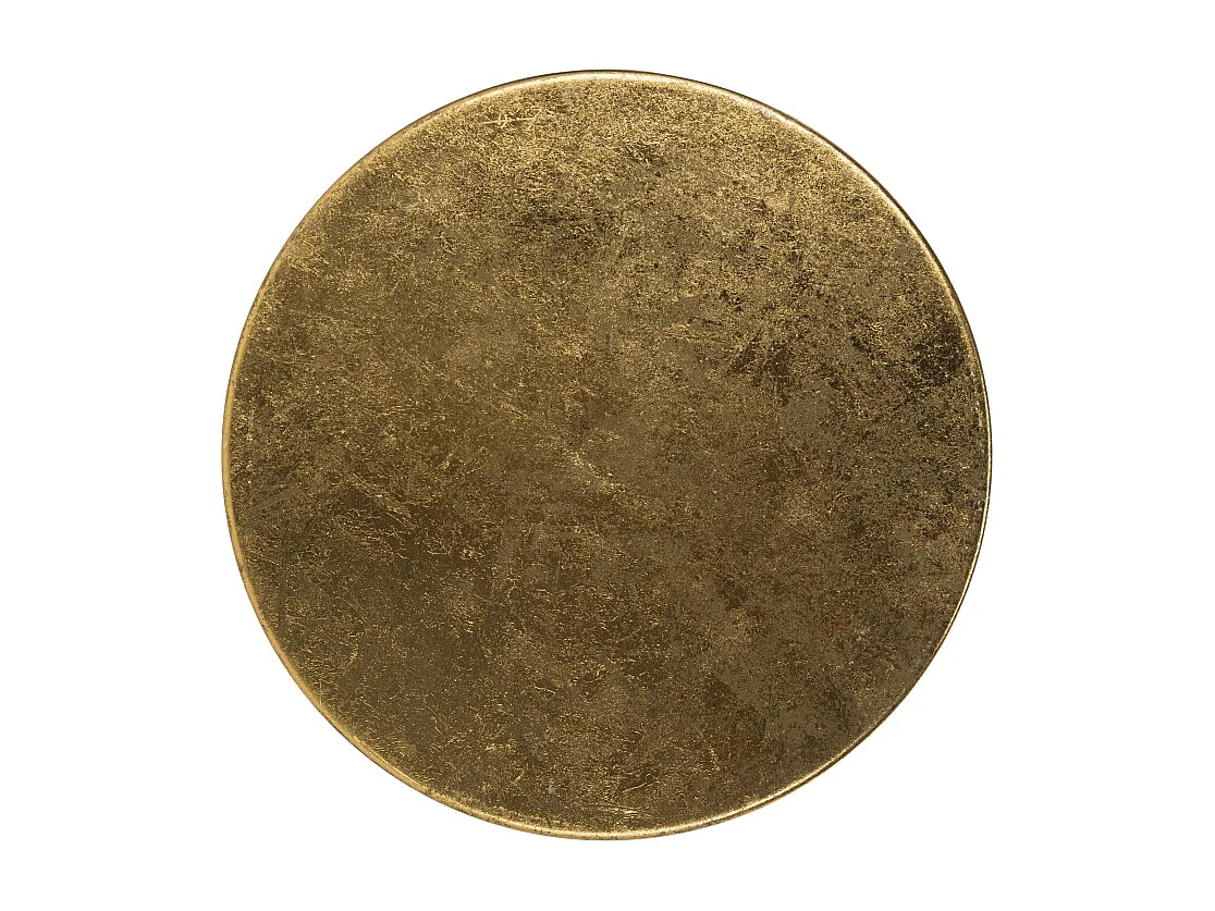 Tabouret de bar & de comptoir Or et blanc 43 X 46 X 76.2 cm - Olar