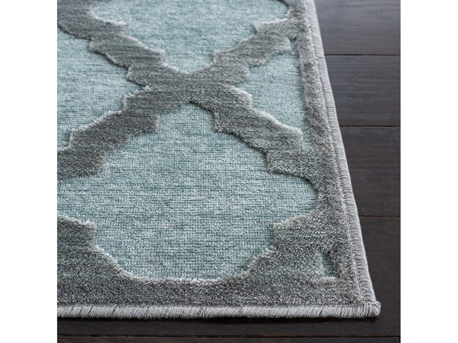 Tapis Gris/Vert 122 X 170 cm - Anguilla