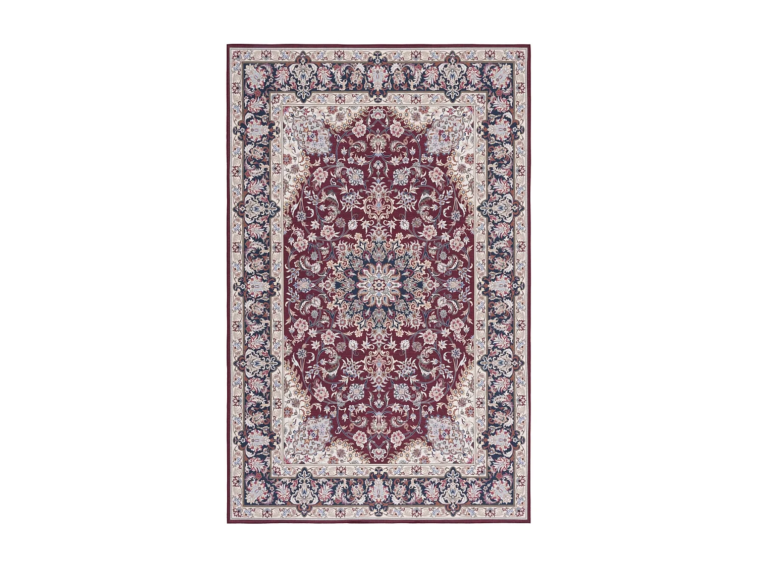 Tapis Rouge/Bleu Marine 91 X 152 cm - Serenade