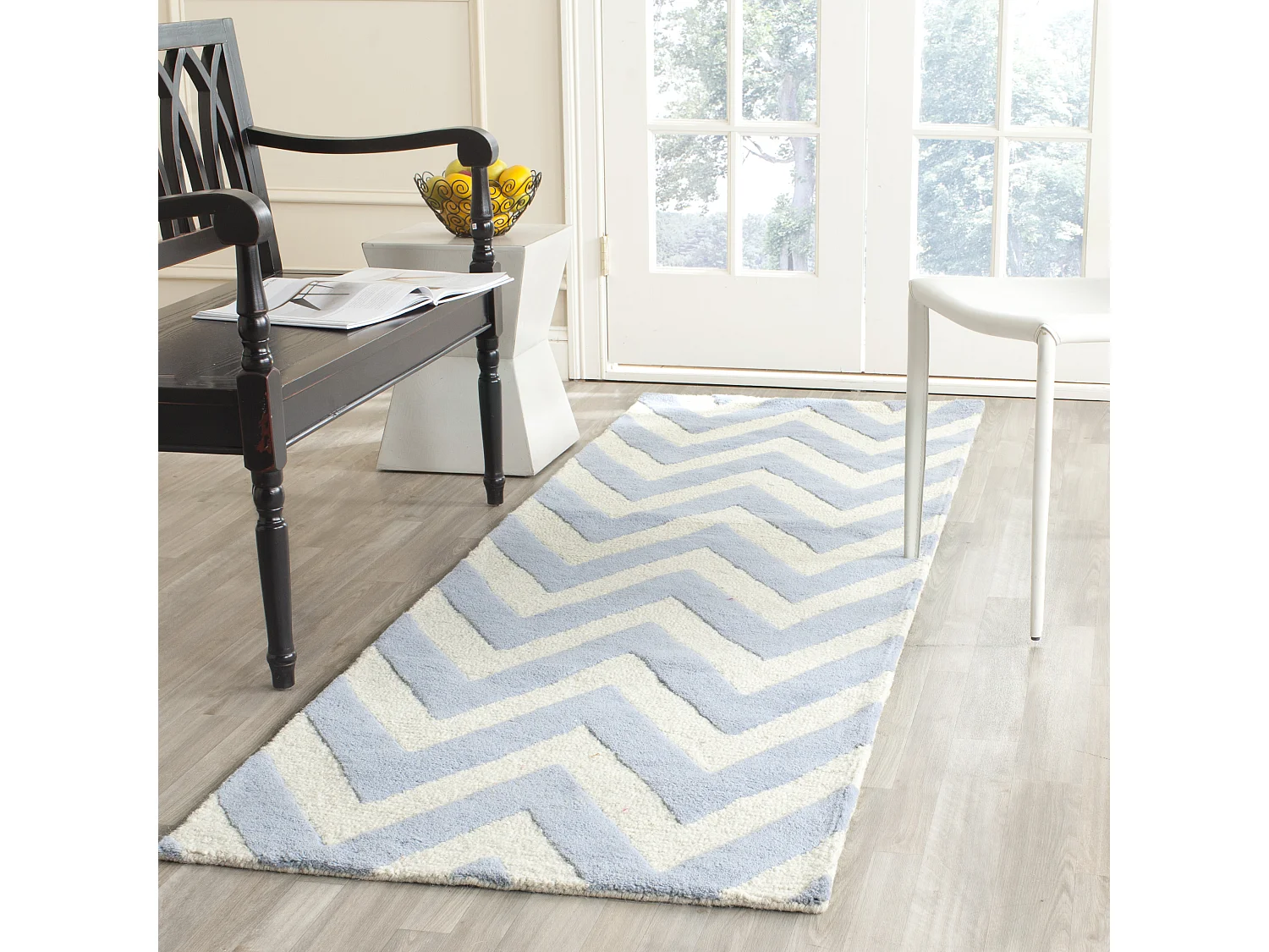 Tapis Bleu/Neutre 76 X 244 cm - Stella