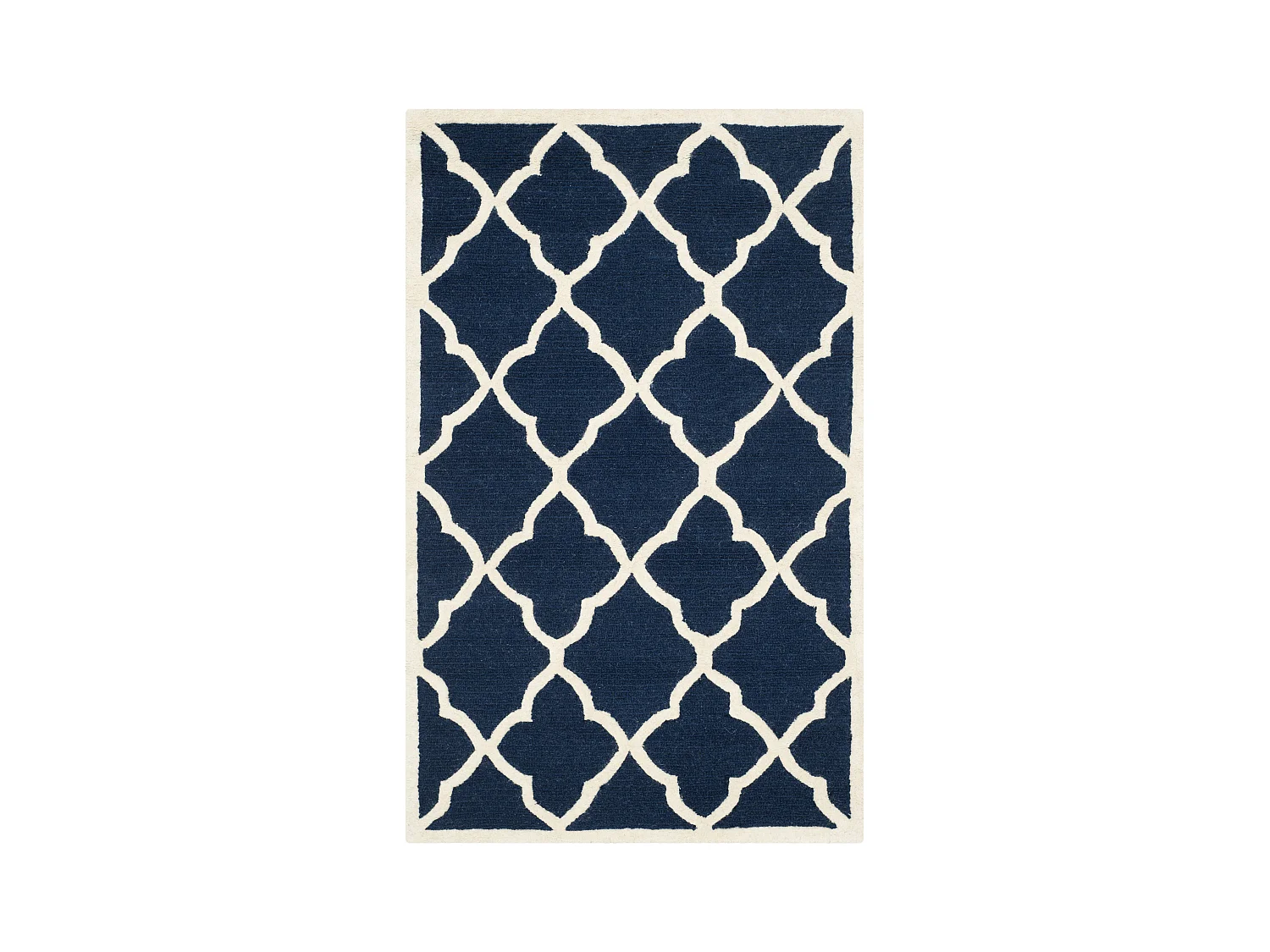 Tapis Bleu Marine/Neutre 91 X 152 cm - Noelle