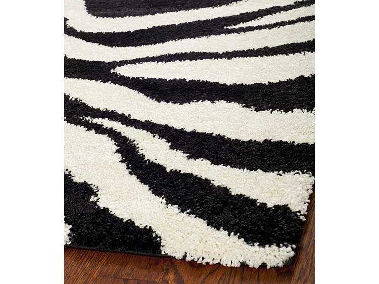 Tapis Neutre/Noir 236 x 305 cm - Nottington