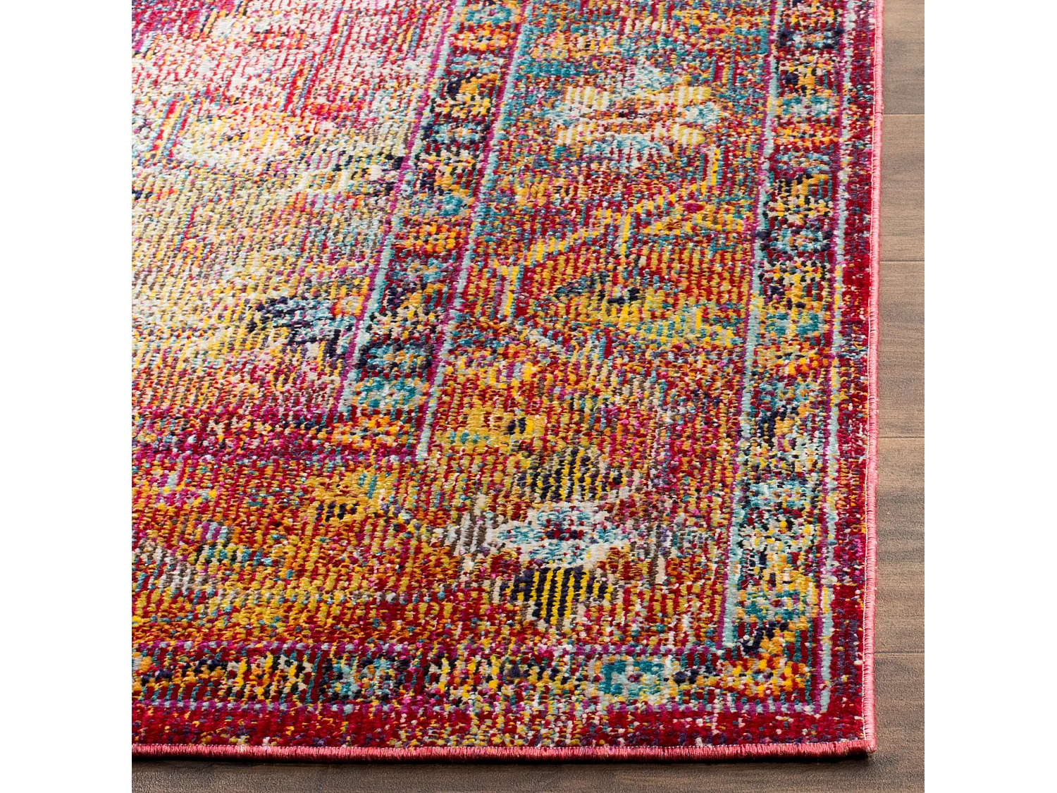 Tapis Bleu/Rose 91 X 152 cm - Daevon