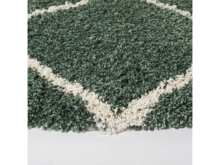 Tapis Vert/Ivoire 213 X 213 cm - Myla