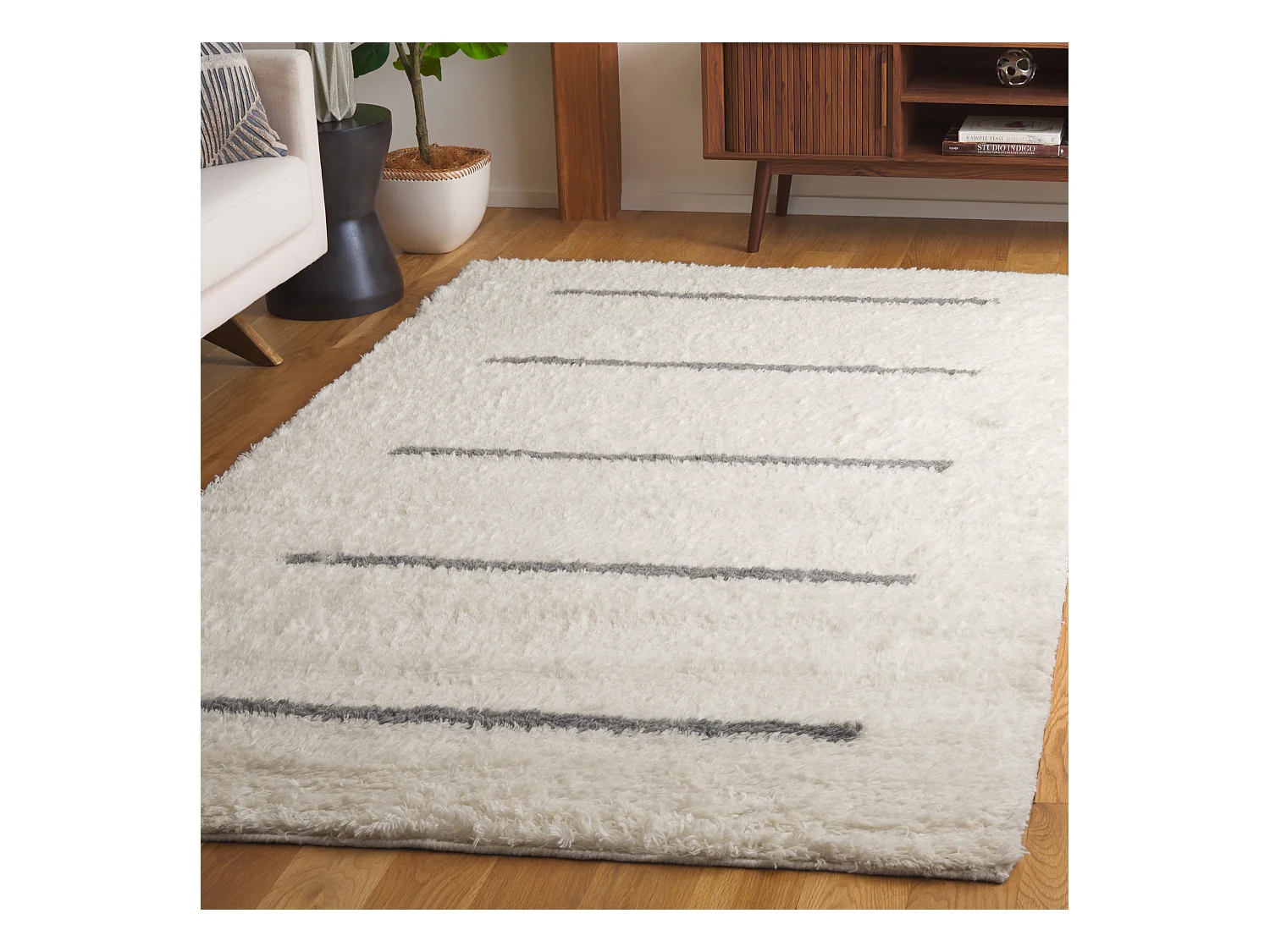Tapis Neutre/Gris 160 X 229 cm - Jacinta