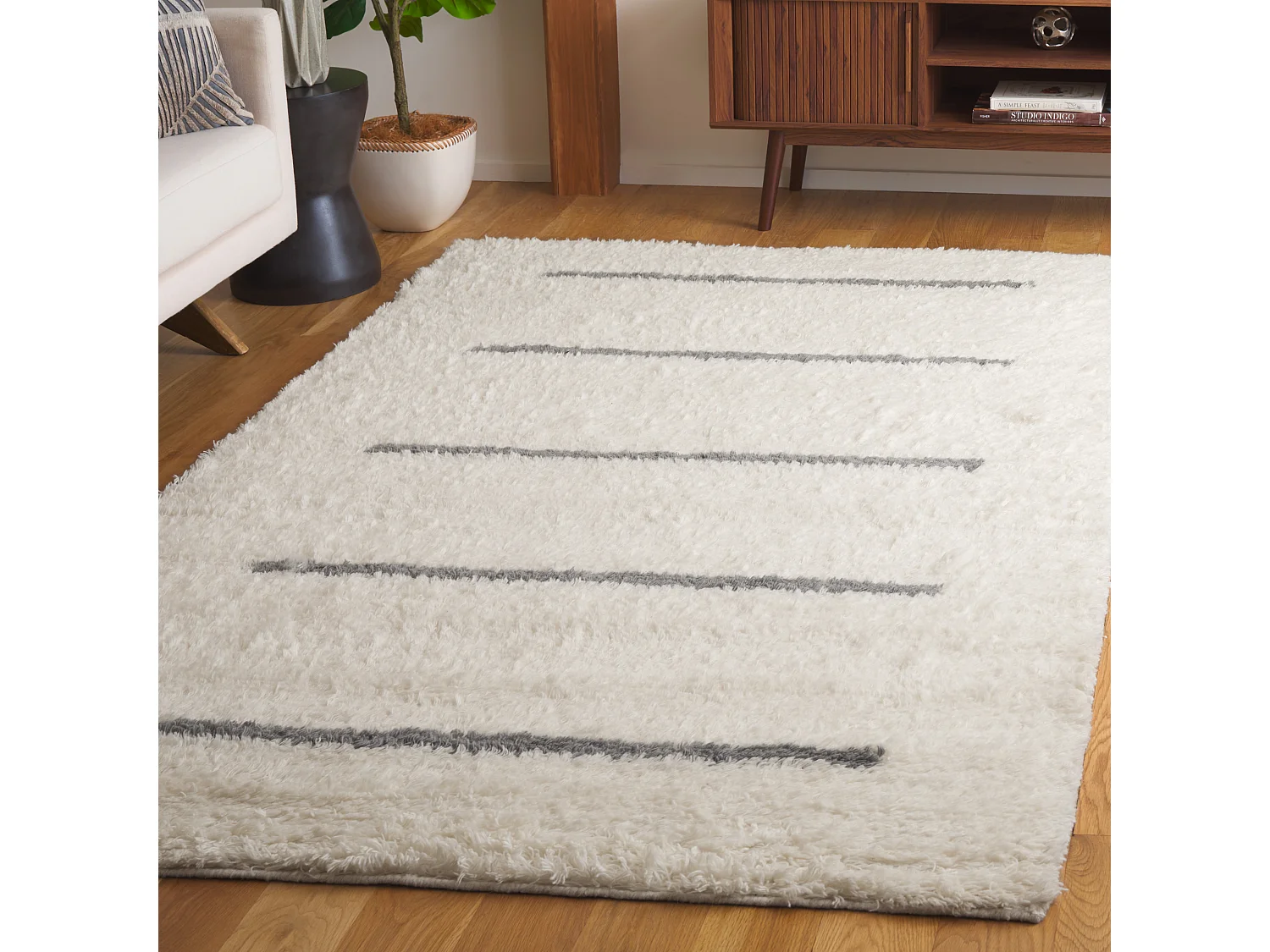 Tapis Neutre/Gris 160 X 229 cm - Jacinta